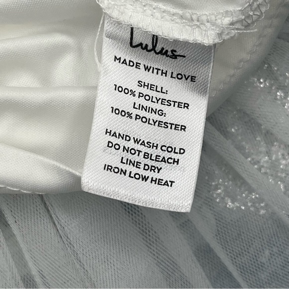 Lulu's Intentions White Strapless Mini Tiered Tulle Dress - Picture 11 of 13